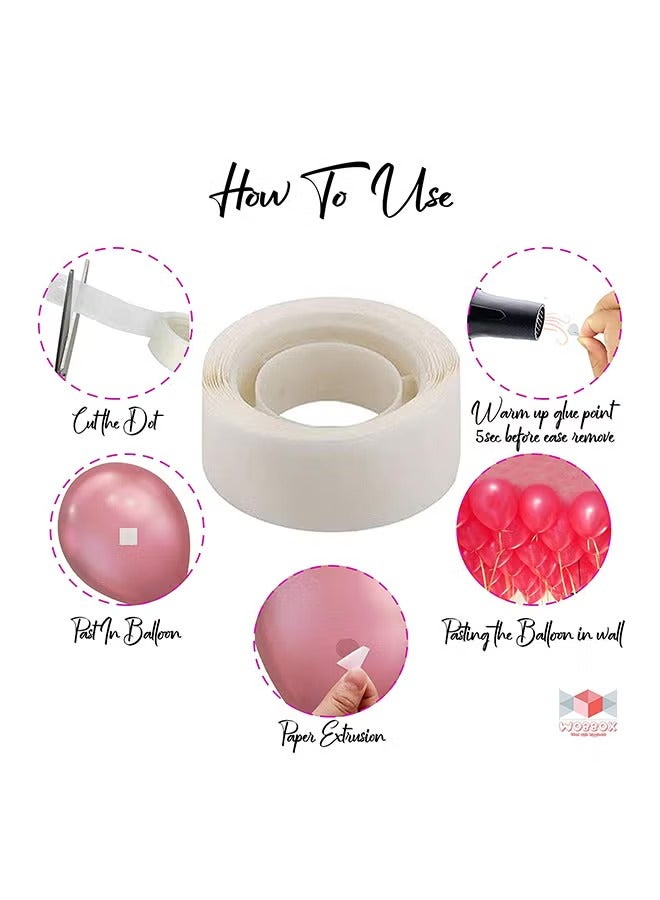 200-Piece Balloon Glue Dot Rolls 4.5x2cm - Image 3