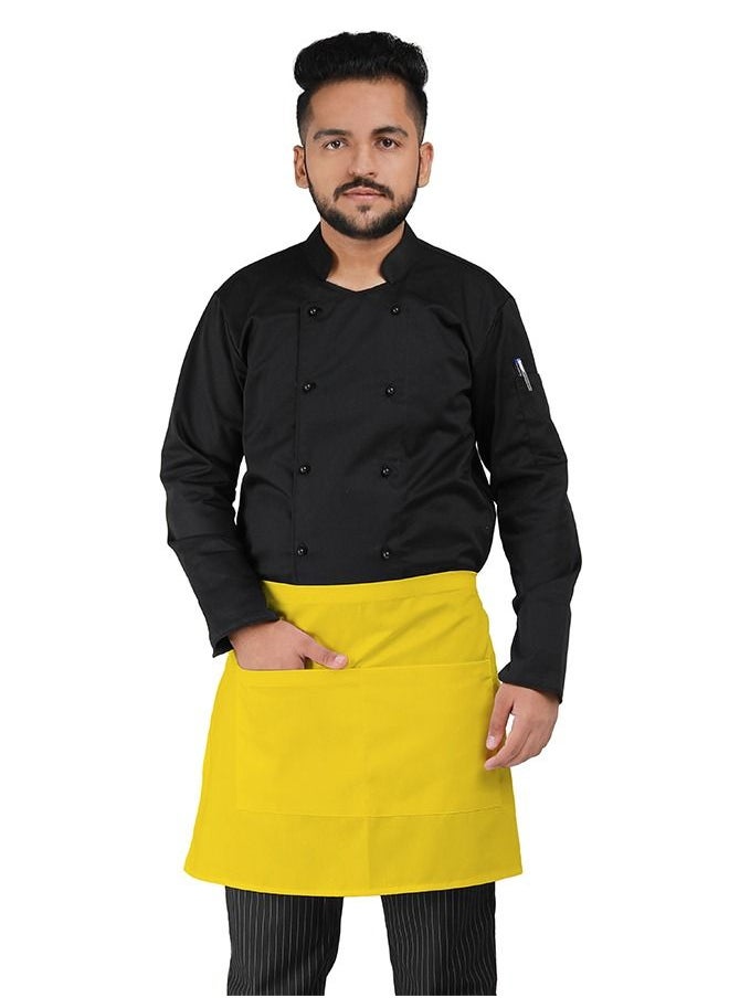 YANEK YANEK Kitchen Waist Apron | Unisex Chef Kitchen Adjustable Short Apron with Pockets | For Home, Restaurant, Cafe  - Image 1