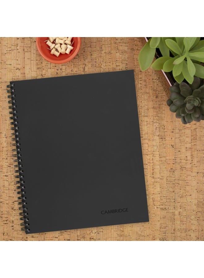 Cambridge 06132 Side Bound Guided Business Notebook, Linen, Meeting Notes, 11 x 8 1/4, 80 Sheets - Image 2