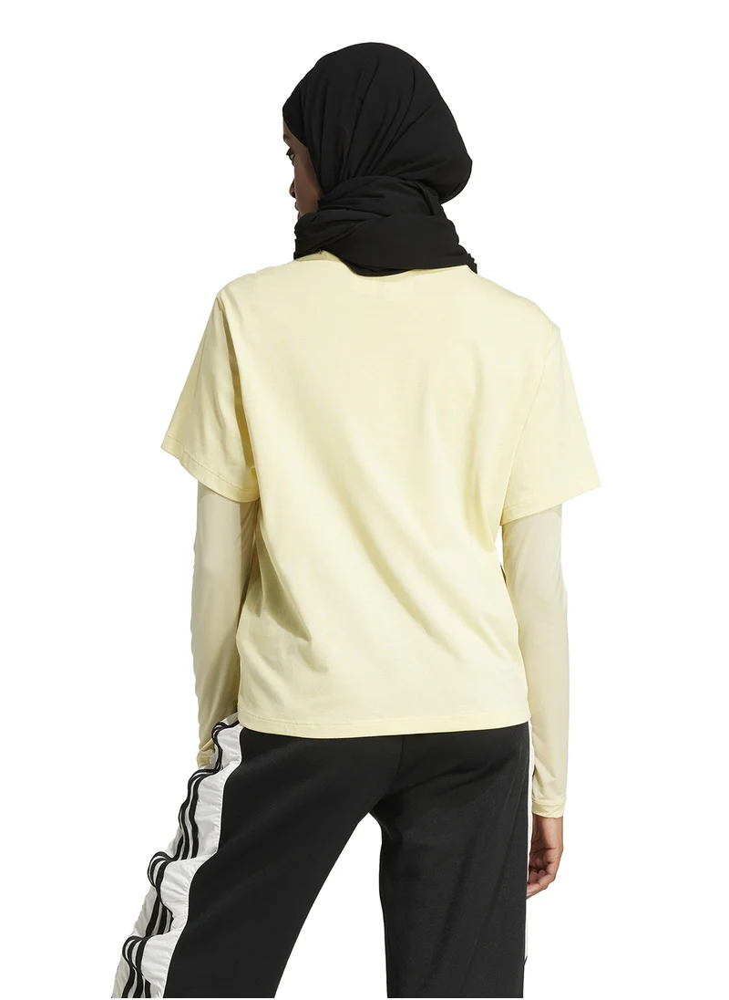 اديداس اوريجينالز Adicolor Trefoil Boxy T-Shirt