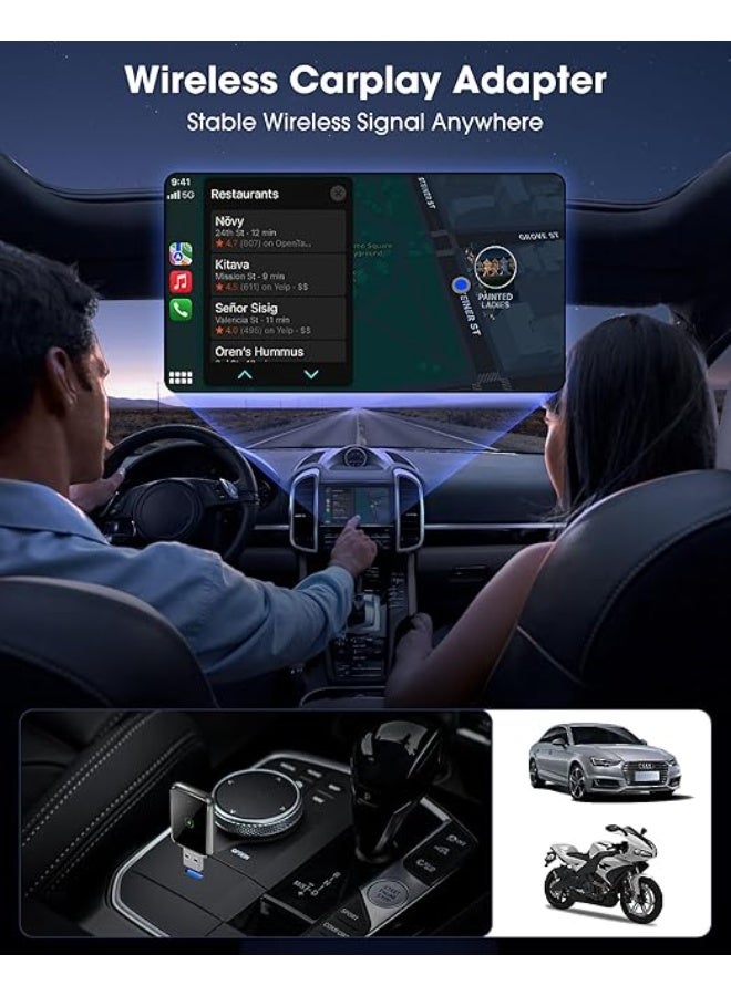 Wireless CarPlay Adapter – Plug & Play for iPhone & Cars 2016+ - Image 2