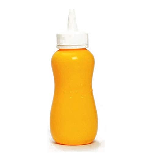 Gluman Squeezy Sauce Bottle for Clean & Mess-free Dispensing | 100% Food Grade | Dishwasher Safe | Freezer Safe | Ergonomically Designed | Reusable (Yellow (Set of 4)) - Image 2