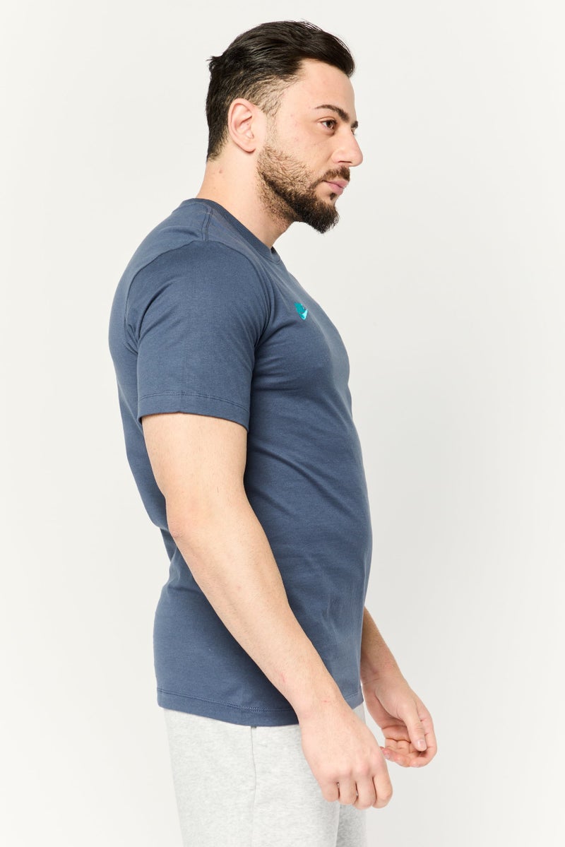 Nike Men Sportswear Fit Short Sleeves Football Club Barcelona T-Shirt, Slate Blue - Image 3