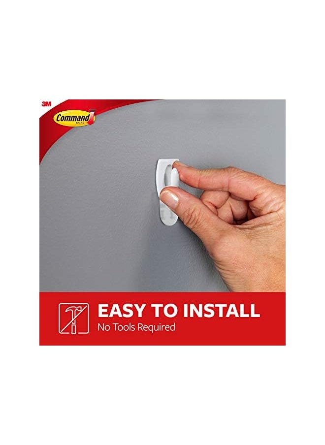 Command Command Small Hooks White color, 6 hooks + 8 strips/pack | Holds 225 gr. each hook | Organize | Decoration | No Tools | Holds Strongly | Damage-Free Hanging  - Image 4
