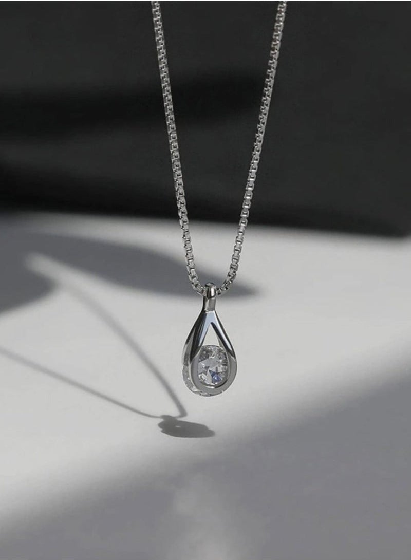 Stainless Steel Drop Dangle Necklace for Women 1pc - Image 2