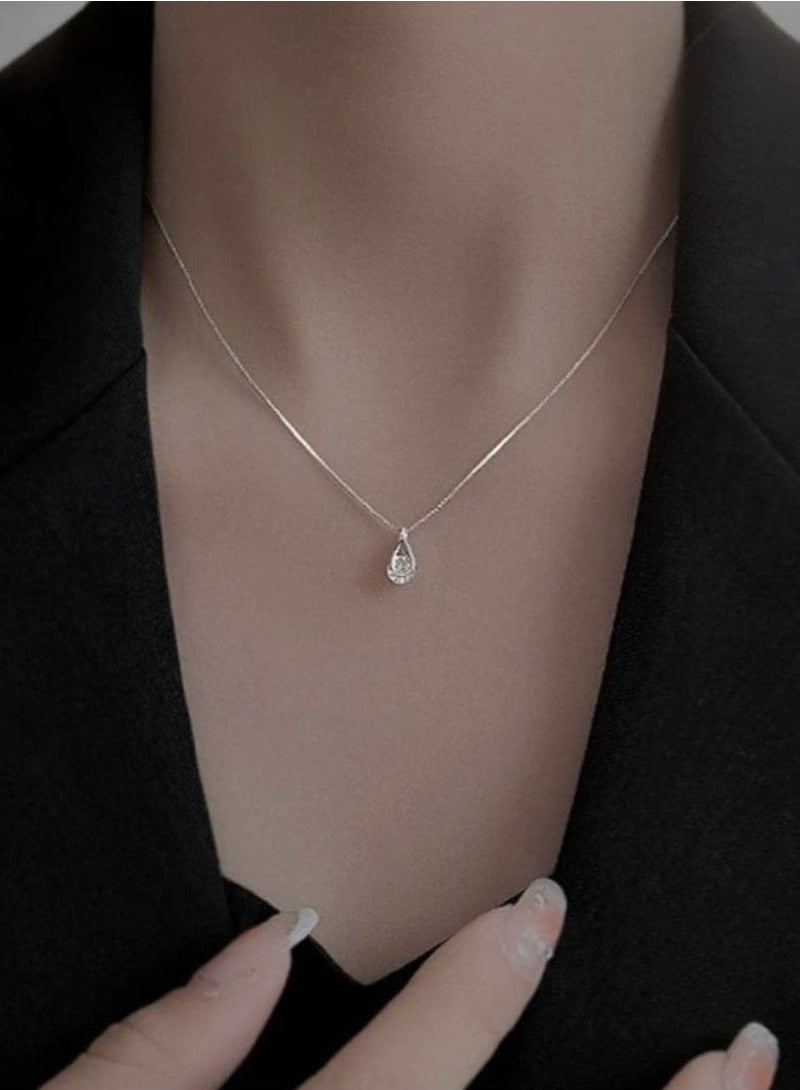 Stainless Steel Drop Dangle Necklace for Women 1pc - Image 4
