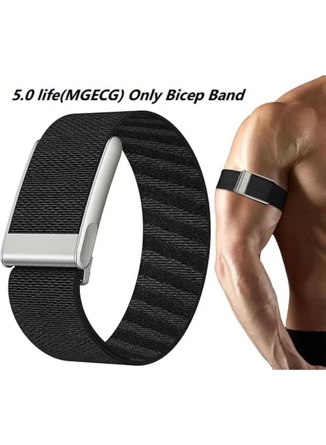 Bicep Band Compatible with Whoop 5.0 Life (MGECG) - Breathable, Comfortable Adjustable Nylon Arm Strap for Workout & Activity Tracking - Image 1