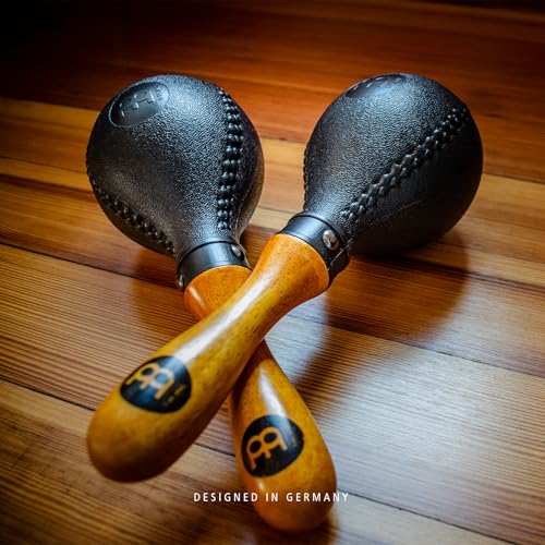 Meinl Percussion, Standard Size with ABS Plastic Wooden Concert Maracas Hand Shaker Rattles with All-weather Synthetic Shells — NOT MADE IN CHINA — Solid Wood Handles, 2-YEAR WARRANTY (PM2BK) - Image 3