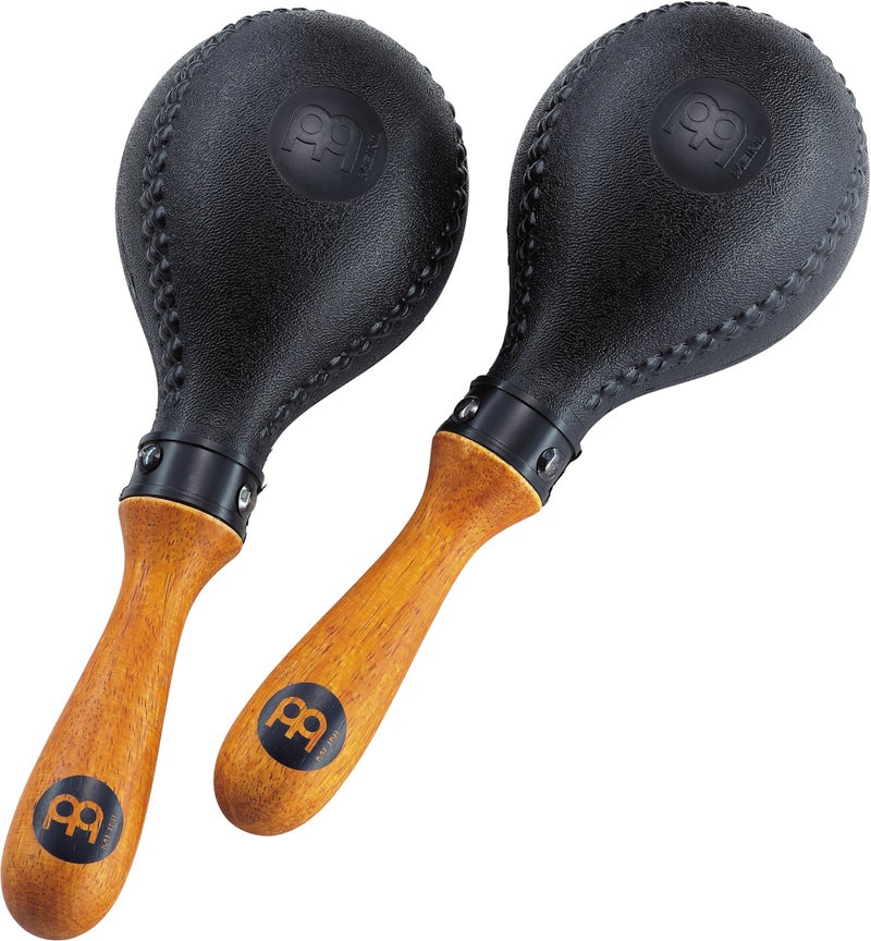 Meinl Percussion, Standard Size with ABS Plastic Wooden Concert Maracas Hand Shaker Rattles with All-weather Synthetic Shells — NOT MADE IN CHINA — Solid Wood Handles, 2-YEAR WARRANTY (PM2BK) - Image 1