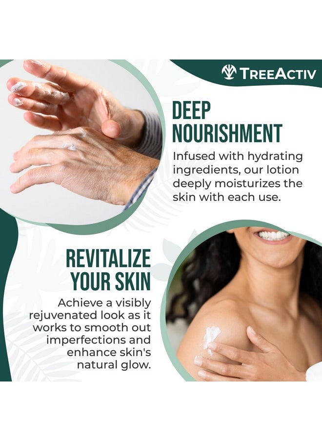 TreeActiv Rough And Bumpy Skin Lotion 8 Fl Oz With Hyaluronic Acid Shea Butter And Vitamin E Nourishing Lotion For Rough And Bumpy Skin Moisturizing Strawberry Legs Treatment For All Skin Types  - Image 4