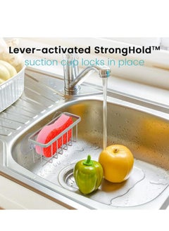 Generic Sponge Holder for Kitchen Sink, Stainless Steel Suction Cup Sponge Caddy - Silver  - Image 3