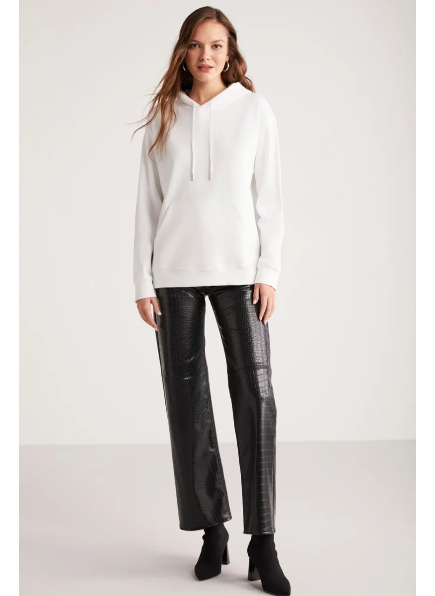 GRIMELANGE Tereza Women's White Sweatshirt