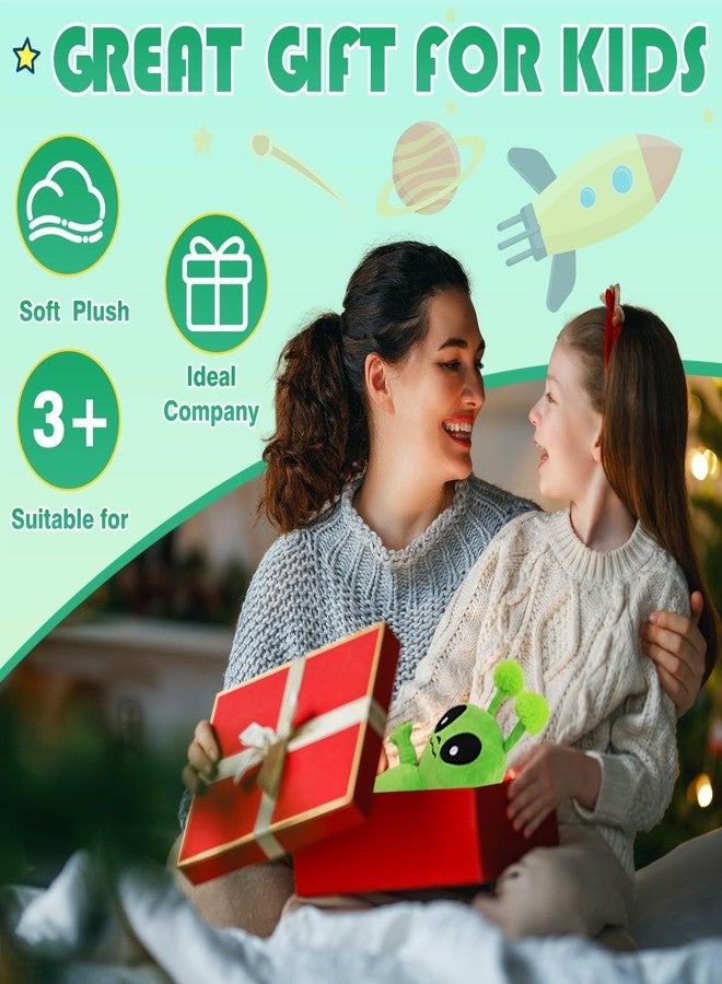 دمية فضائية قطيفة خضراء ناعمة من إنتالور، مقاس 12 بوصة، هدية مثالية لتزيين المنزل في أعياد الميلاد، وهدية لعب ممتعة للأطفال ومحبي الرسوم المتحركة. - Image 4