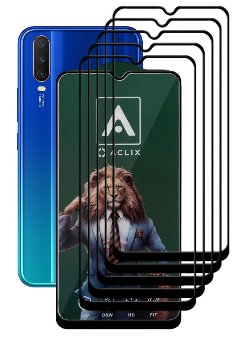 ACLIX 5 Pieces Antistatic ESD Dustproof Premium Quality High Definition Tempered Glass Screen Protector Designed For vivo Y15 - Image 1