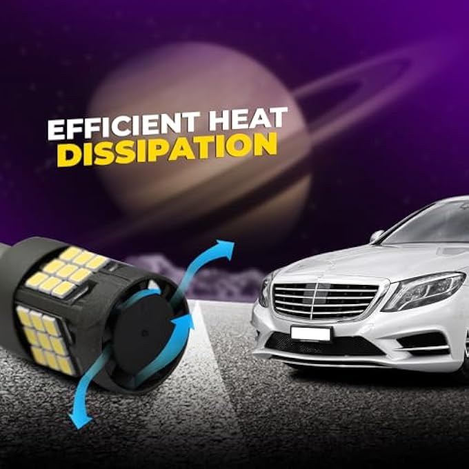 توبيز مصباح ليد أبيض T20 1156 2835 36Smd فائق السطوع 12 فولت بديل أبيض لمبات رقاقة 2835 خالية من الأخطاء لضوء الفرامل الاحتياطي للرجوع للخلف عبوة من قطعتين - Image 4