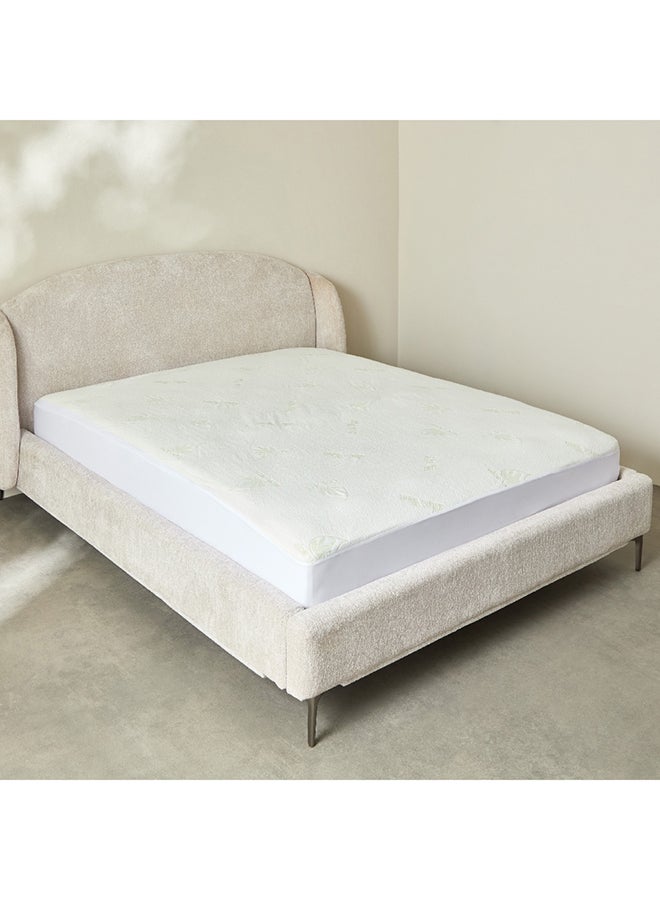 Home Box Aloevera Waterproof Olympic Queen Mattress Protector 200 x 33 x 160 cm  - Image 1