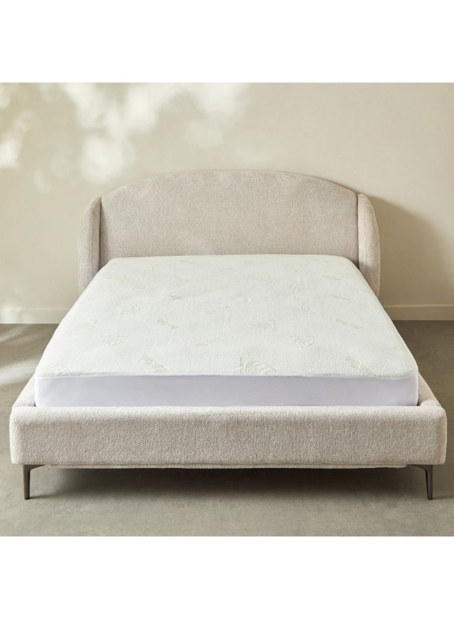 Home Box Aloevera Waterproof Olympic Queen Mattress Protector 200 x 33 x 160 cm  - Image 2
