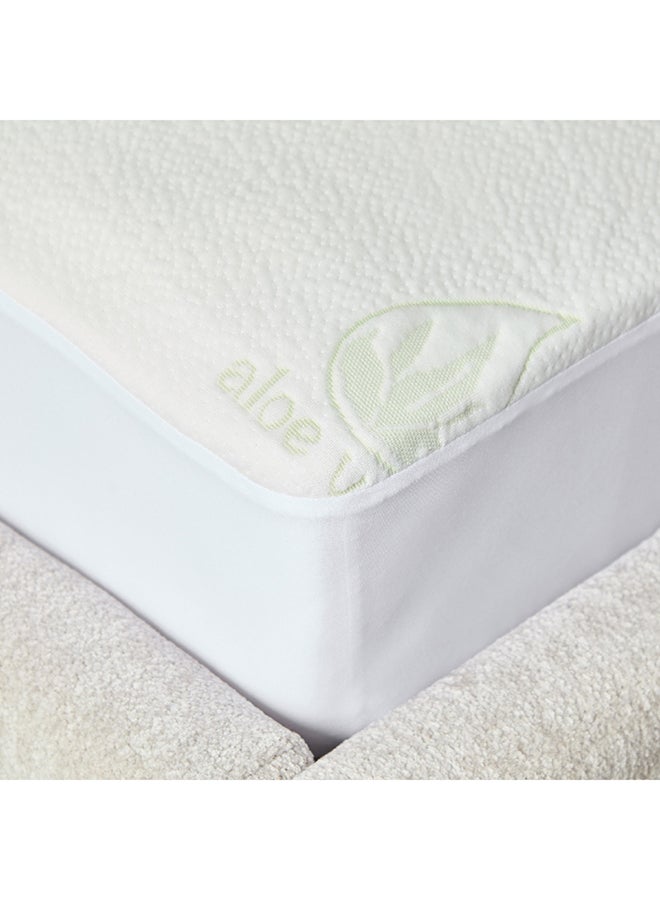 Home Box Aloevera Waterproof Olympic Queen Mattress Protector 200 x 33 x 160 cm  - Image 5