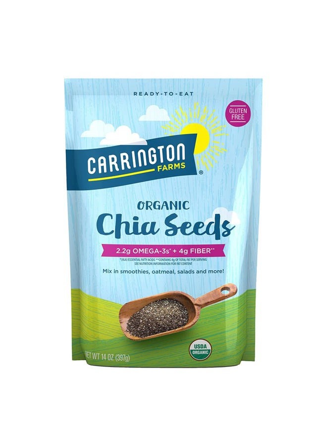 Carrington Farms Organic Chia Seeds, Gluten Free, USDA Organic, 14 Ounce - Image 1