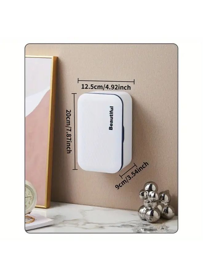 Multi Purpose Rectangular Tissue Storage Box Napkin Dispenser With Lid Desktop Wet Wipe Organizer Holder Tangerine For Office Bedroom Bathroom Kitchen - Image 3