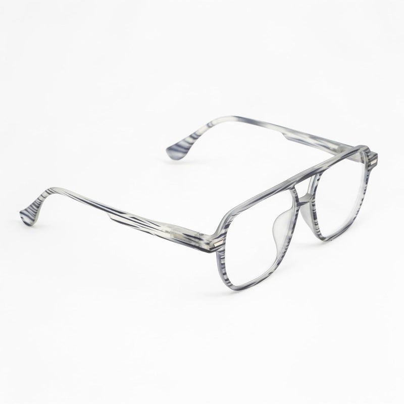 LENS+ Lensplus Aviator TR Full Rim Eyeglasses with Blue Cut Lightweight Unisex Eyewear for Men & Women | Stylish Computer & Daily Use Frame - Image 3