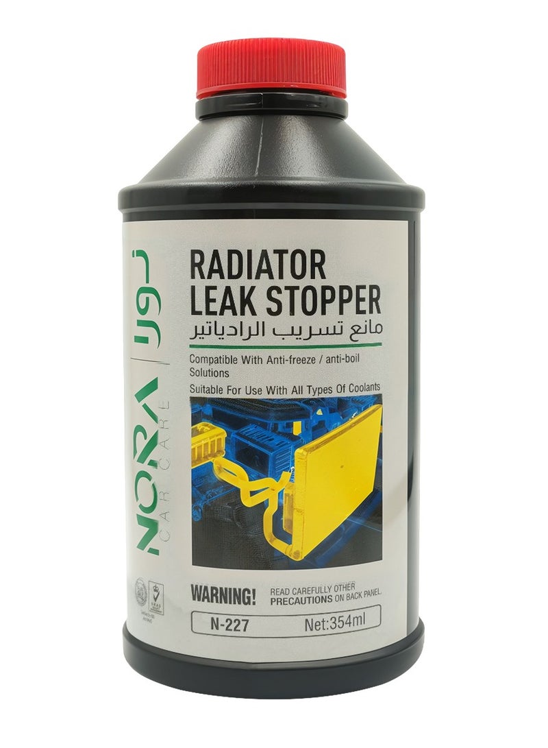 Nora Radiator Leak Stopper N-227 - 354ml, Compatible with All Coolants & Anti-Freeze, Prevents Radiator & Tank Leaks - Image 1
