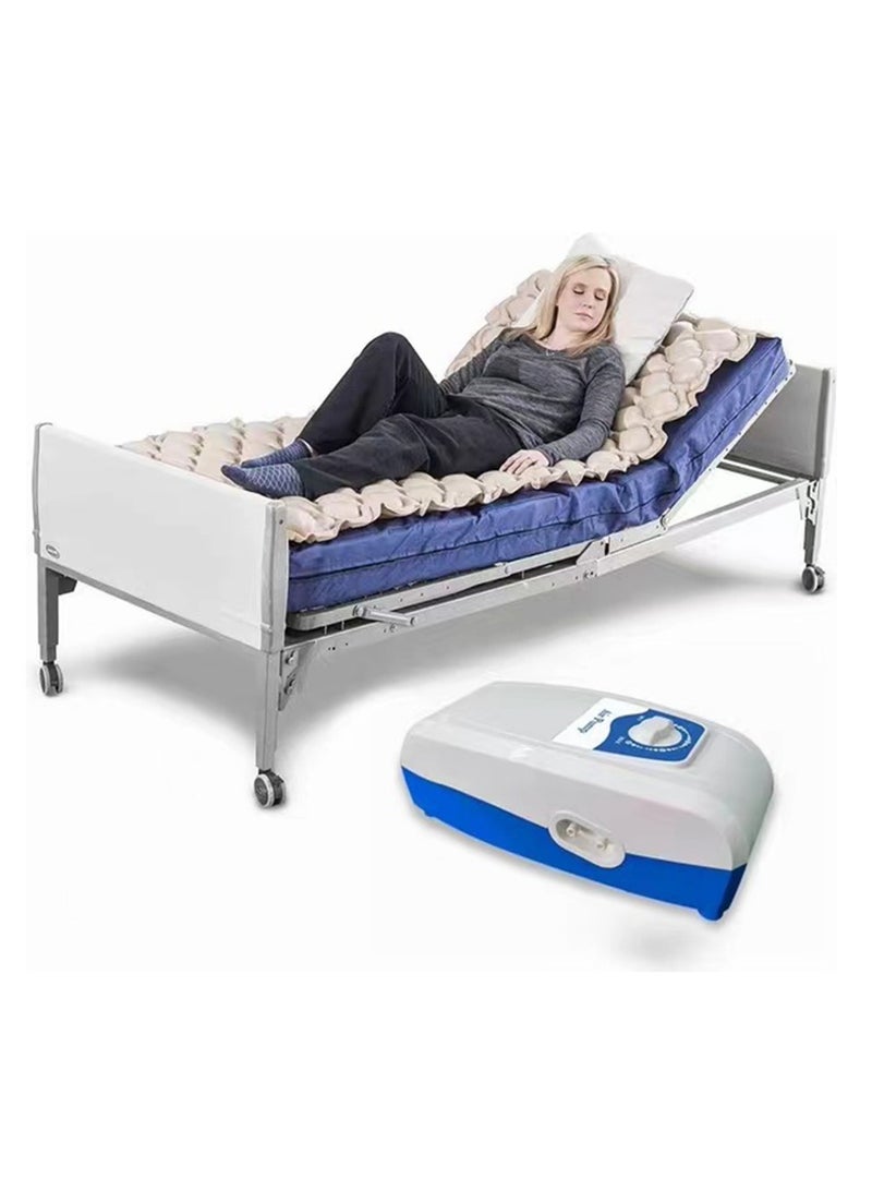 Cool Baby COOLBABY Silent Alternating Air Pressure Mattress With Mattress Cover And Pump Inflatable Silent Mattress To Prevent Bedsores And Sore Treatment For Bedridden Patients - Image 1