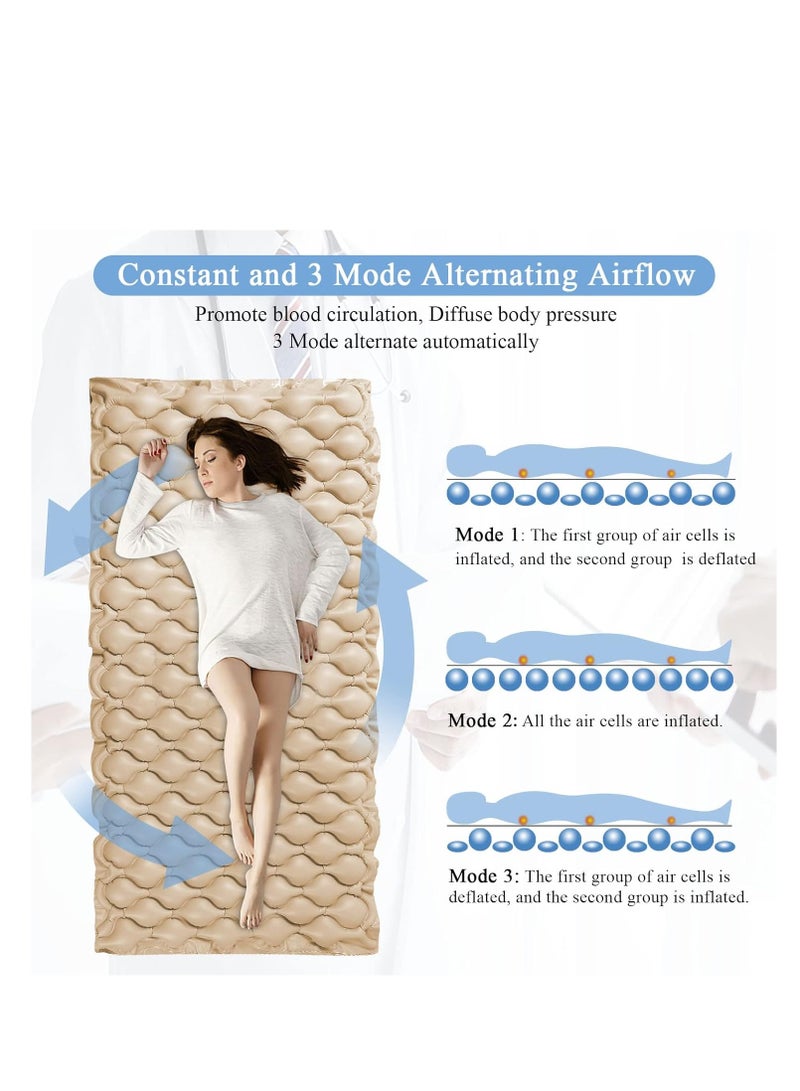 Cool Baby COOLBABY Silent Alternating Air Pressure Mattress With Mattress Cover And Pump Inflatable Silent Mattress To Prevent Bedsores And Sore Treatment For Bedridden Patients - Image 4
