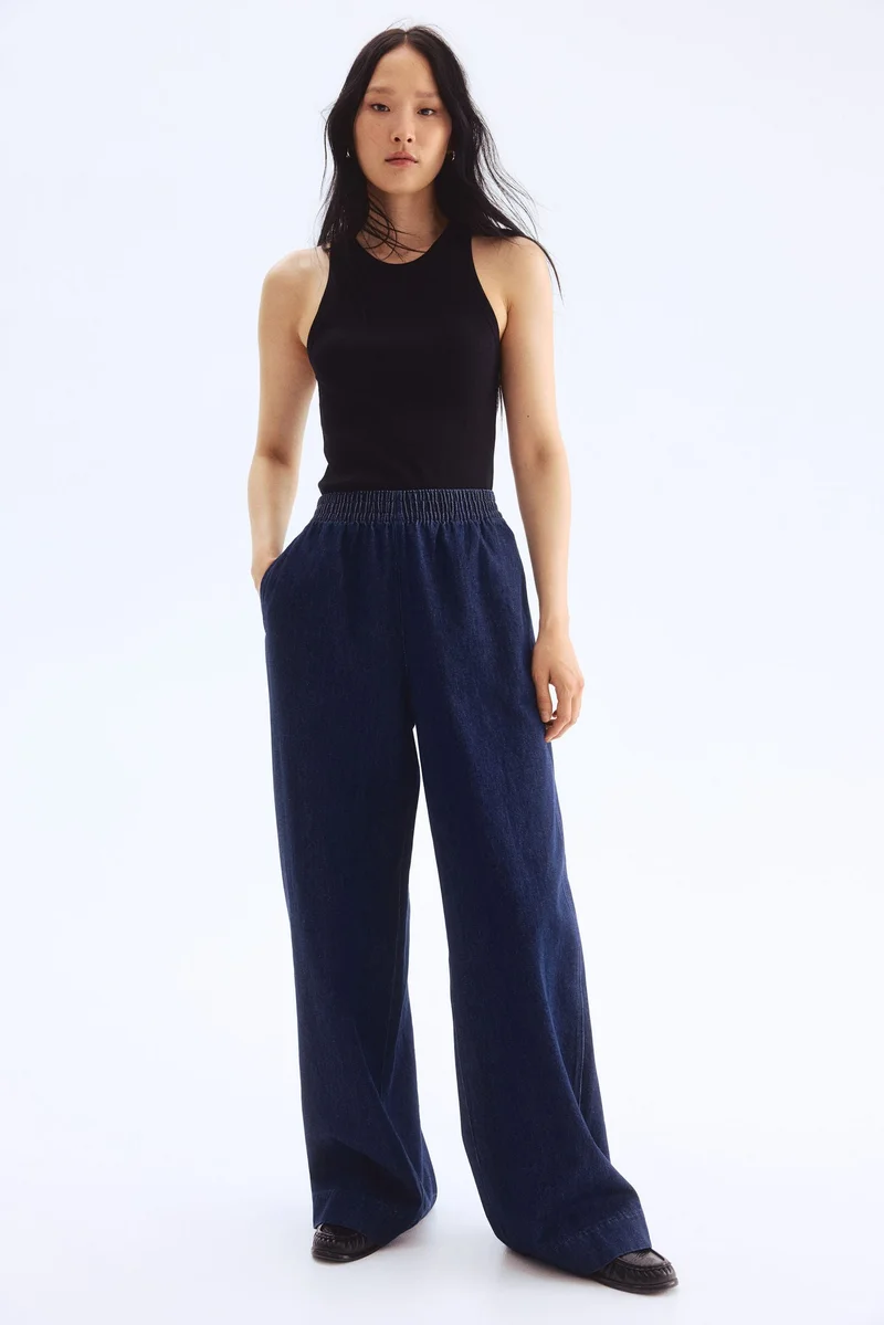 H&M Pull-on denim trousers
