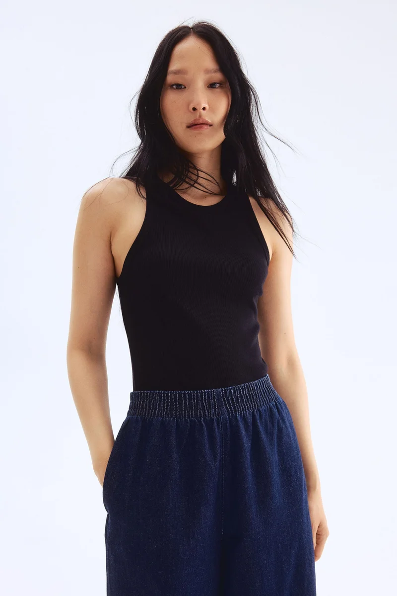 H&M Pull-on denim trousers