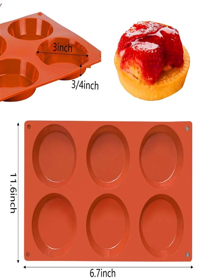 Septe 2Pcs 6 Cups Silicone Egg Bite Molds,Silicone Muffin Pans for Air Fryer, Non-Stick cupcake molds for baking - Image 2