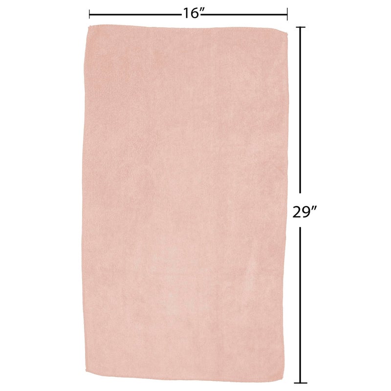 Fromm Softees Microfiber Salon Hair Towels For Hairstylists  Barbers  Spa  Gym In Light Pink  16"" By 29""  10 Count Perfect Hair Care Towel For Drying Curly  Long  Wavy Hair - Image 5