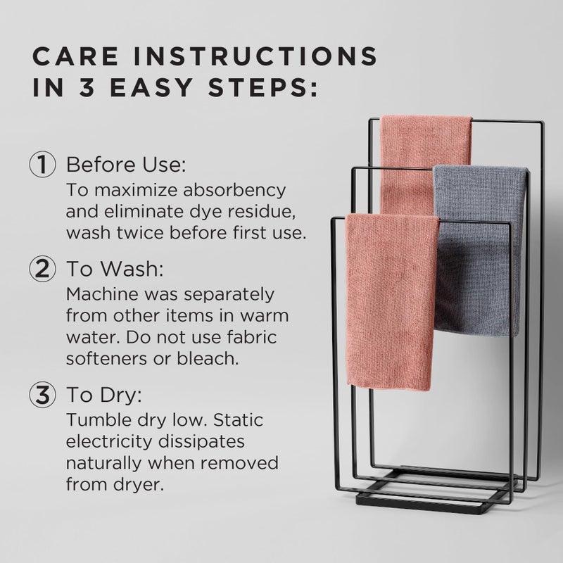 Fromm Softees Microfiber Salon Hair Towels For Hairstylists  Barbers  Spa  Gym In Light Pink  16"" By 29""  10 Count Perfect Hair Care Towel For Drying Curly  Long  Wavy Hair - Image 4