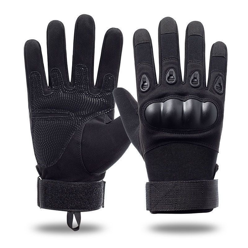 Half-Finger Tactical Gloves for Men All Black 