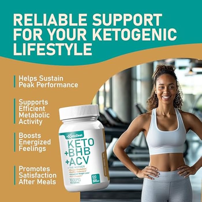 KetoZest Keto ACV BHB Capsules 1600mg for Advanced Weight Loss & Belly Fat Burn - Organic Apple Cider Vinegar with The Mother Ketones Vegan Supplement - with Vitamin D3 Zinc Chromium for Men Women - Image 4