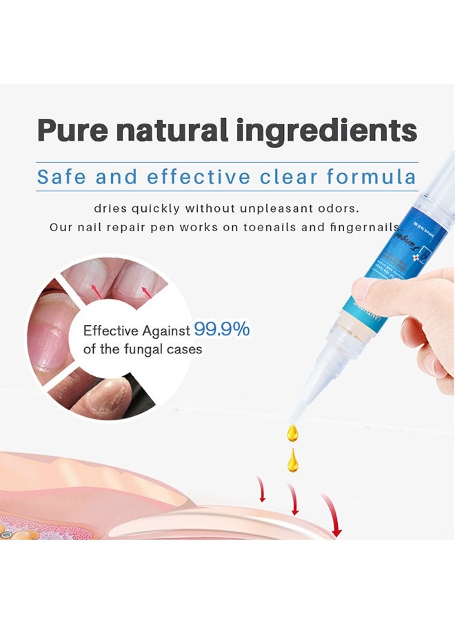 Lanthome Nail Repair，Extra Strong Nail & Toe Fungus Treatment Pen Best Nail Repair Set Fungi Fingernail & Toenail Solution Fix & Renew Damage Fungal Nail Broken Cracked & Discolored Nails  - Image 5