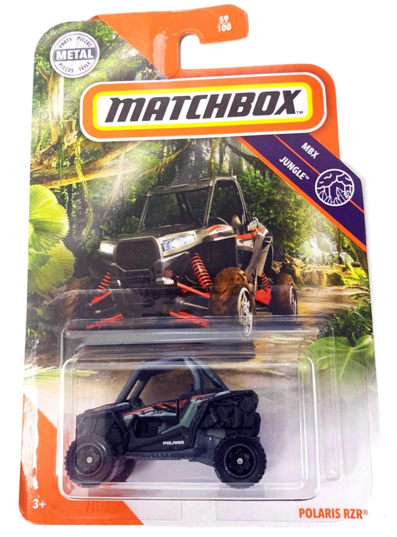 Matchbox 2020 MBX Jungle 59/100 - Polaris RZR (Black) - Image 5