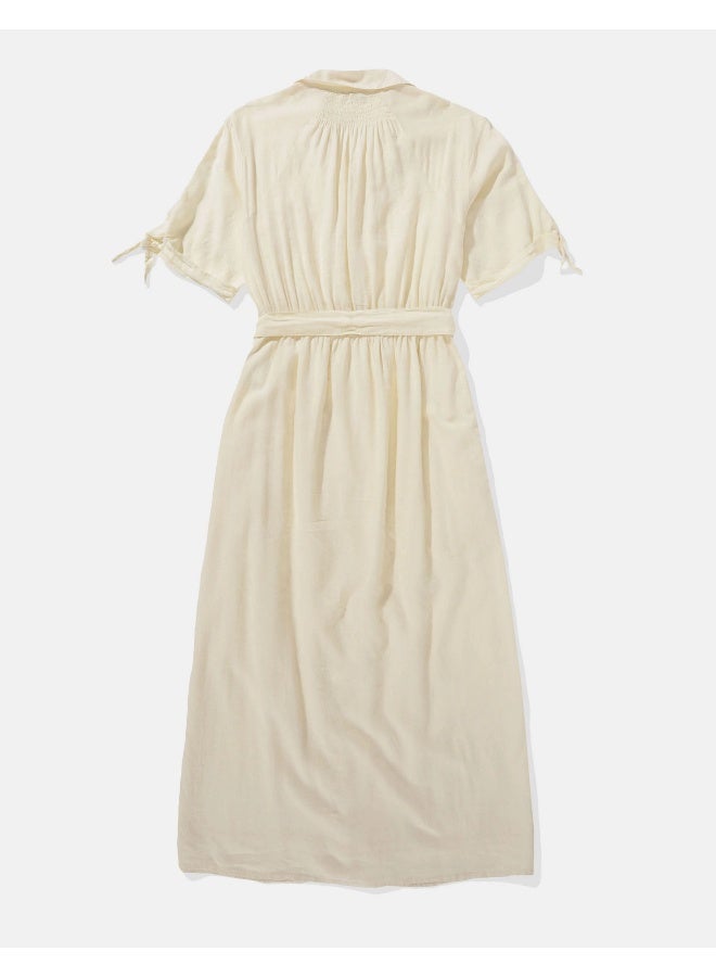 American Eagle Belted Button-Down Dress - Image 2