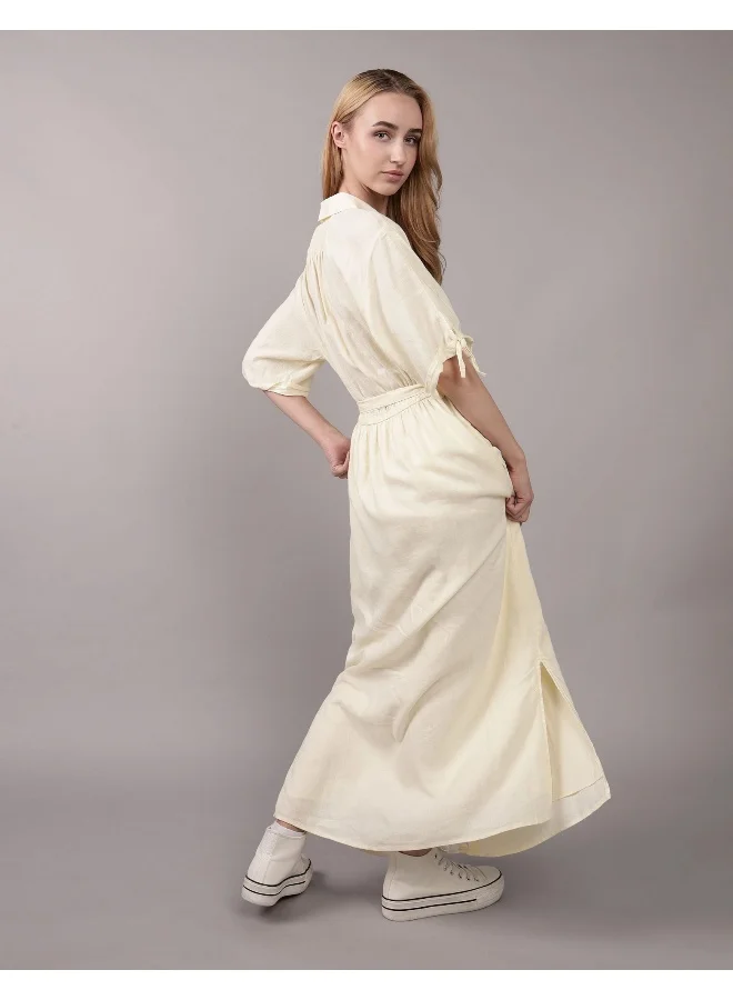 امريكان ايجل فستان بأزرار وحزام