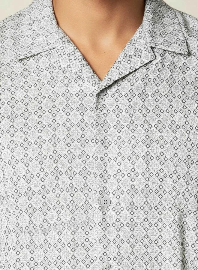 Iconic  Enrich Print Shirt for Men | Best Price UAE