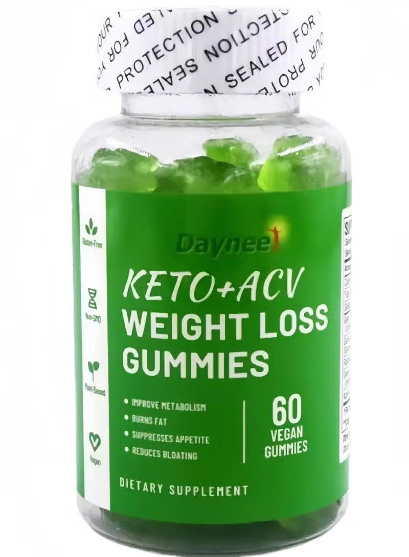Daynee Keto+acv Gummies Sugar Free Good For Burning Fat Improving Metabolism Reducing Bloating 60 Vegan Gummies - Image 1