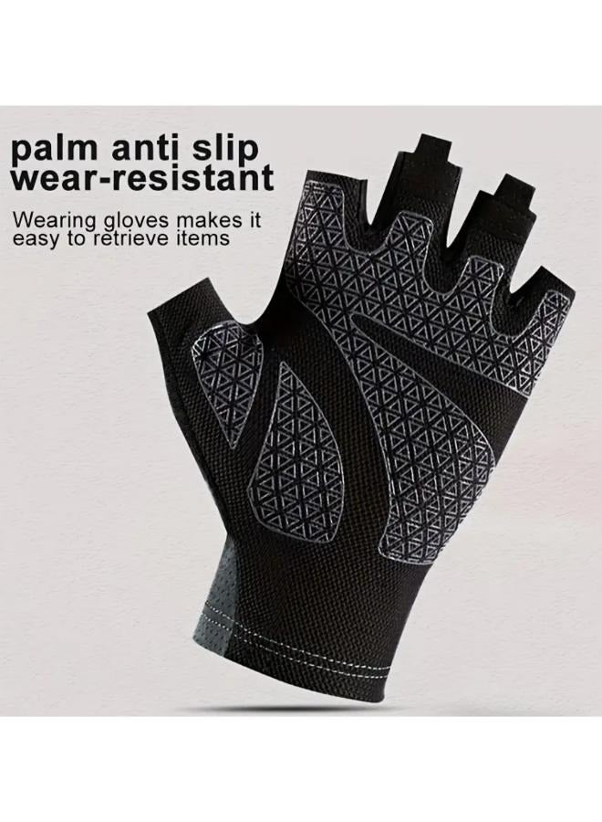 Generic 1 Pair Breathable Anti-Slip Shock-Absorbing Sports Fitness Gloves No: 3698 XL  - Image 2