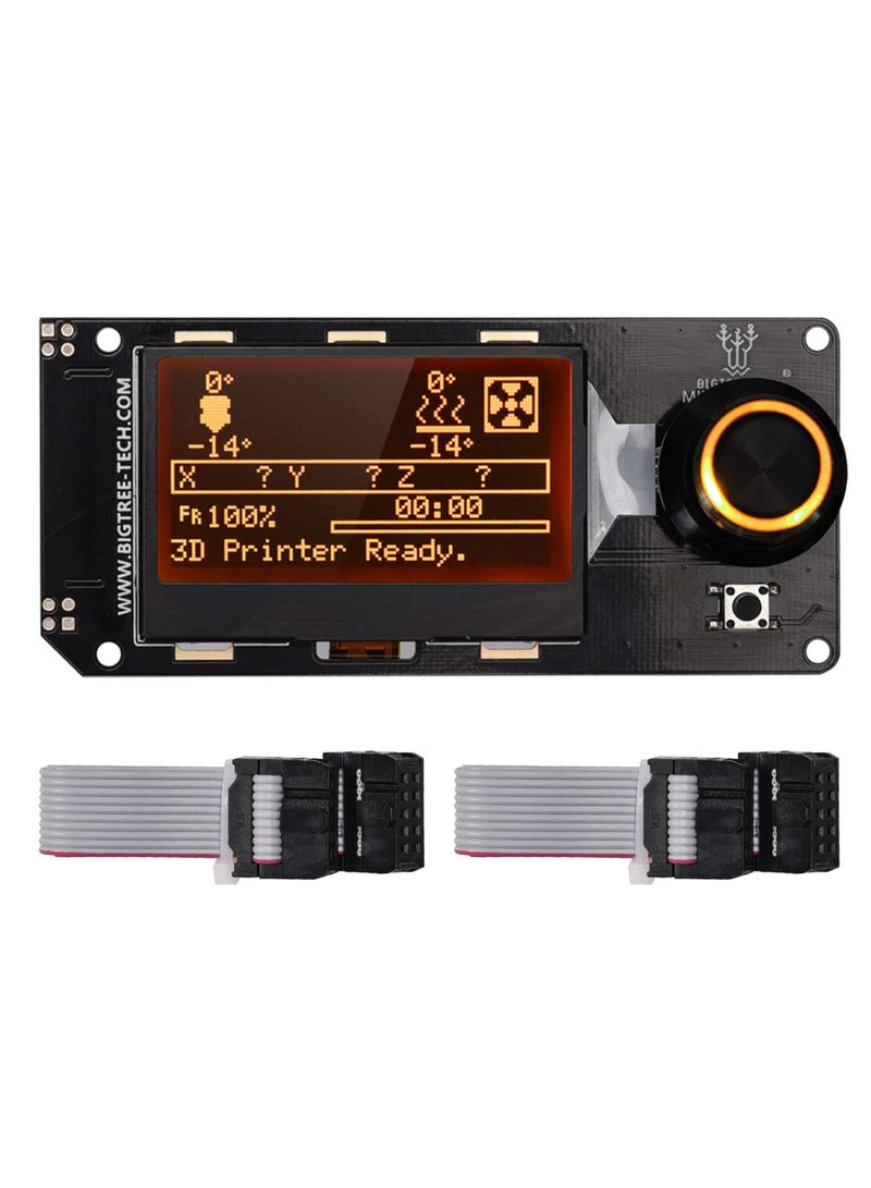 LCD Graphic Smart Display Control Board with Adapter and Cable, Mini12864 V2.0 for Ender-3 VORON 2.4 Prusa-i3 3D Printer RAMPS 1.4 RepRap 3D Printer Mendel Prusa Arduino - Image 1