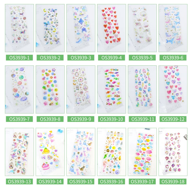 Dream Epoxy Resin Crystal Sticker Bronzing Transparent Decoration Stickers Self-Adhesive 19.5*7cm for DIY Decoration Journals Scrapbooks Diary Planner - Image 2