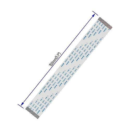 FOCMKEAS 5PCS 40 Pin Flexible Flat Cable, 0.5mm Pitch 150mm FPC FFC Flexible Flat Ribbon Cable for LCD TV DVD Player 3D Printer Laptop(A Type) - Image 5