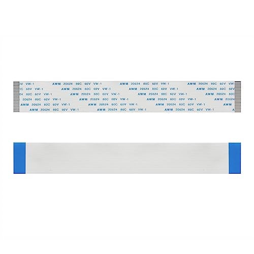 FOCMKEAS 5PCS 40 Pin Flexible Flat Cable, 0.5mm Pitch 150mm FPC FFC Flexible Flat Ribbon Cable for LCD TV DVD Player 3D Printer Laptop(A Type) - Image 1