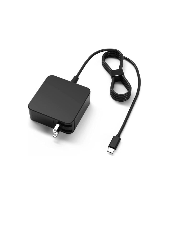 Terabyte 65W 20V 3.25A Notebook Square Portable Type-C Power Adapter, US Plug - Image 1