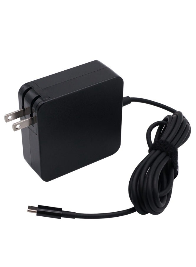 Terabyte 65W 20V 3.25A Notebook Square Portable Type-C Power Adapter, US Plug - Image 2