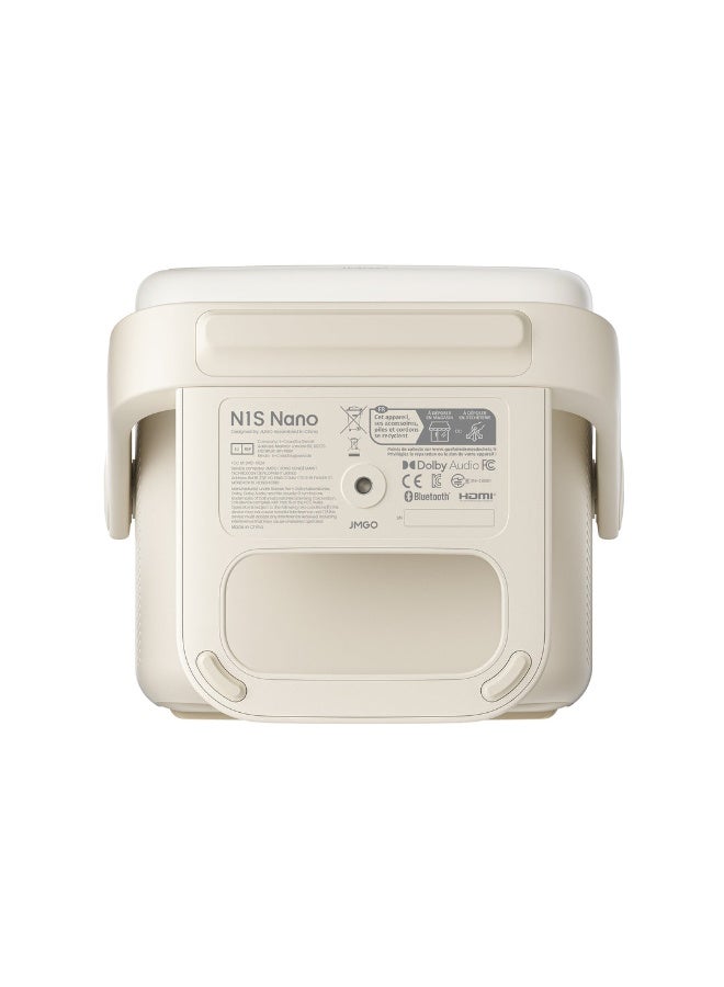 جمجو بروجكتور N1S Nano المحمول – دقة FHD 1080p، يعمل بتقنية DLP، مرخّص من Netflix، مزوّد بحامل مدمج قابل للتعديل، سطوع 460 لومن ISO، مزايا التكيّف مع الشاشة، ومكبرات صوت مزدوجة 5 واط - Image 5