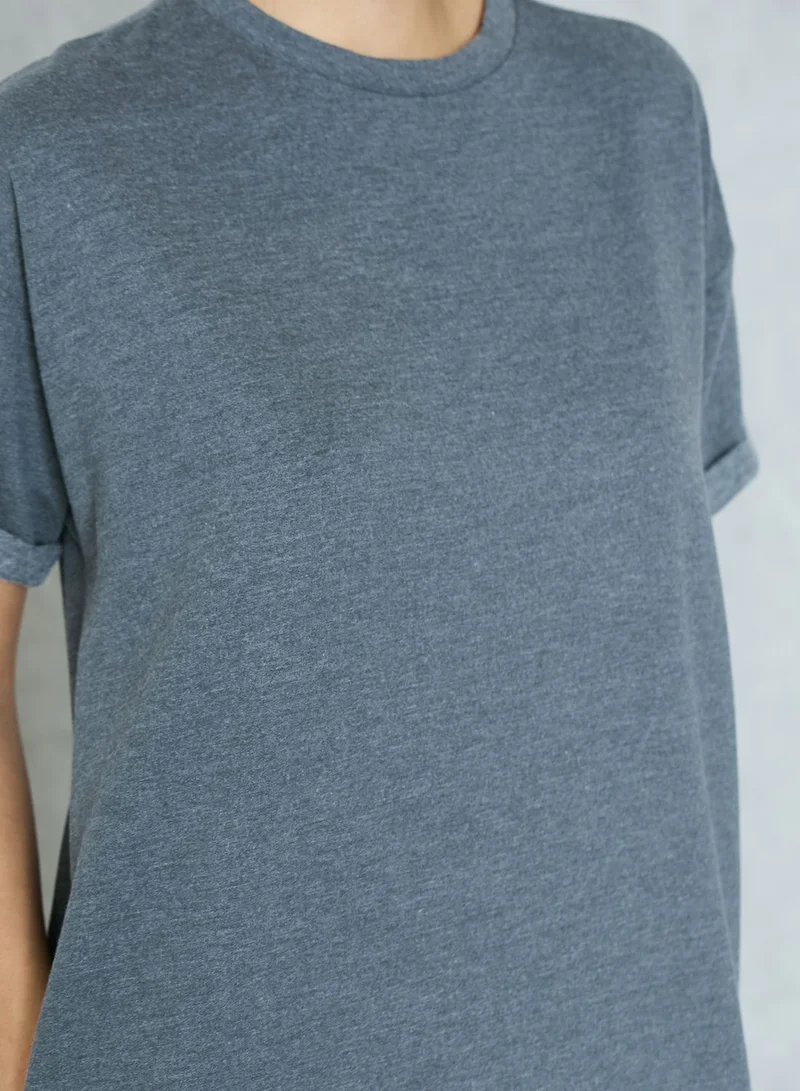 Native Youth High Low T-Shirt Dress